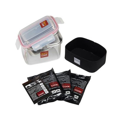 BAROCOOK - BC-007 - 1200ml (Rectangle) Flameless Cooking System + Sleeve and all accessories - unpacked