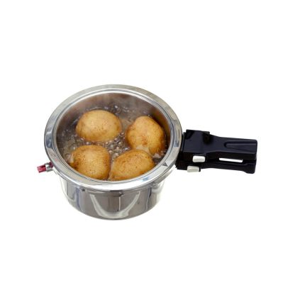 BAROCOOK - BC-009 - 1400ml (Pressure Pot - With Lid) Flameless PRESSURE Cooking System - in action (boiling potatoes)